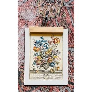 Robert Furber Floral Print on Wooden Hanger